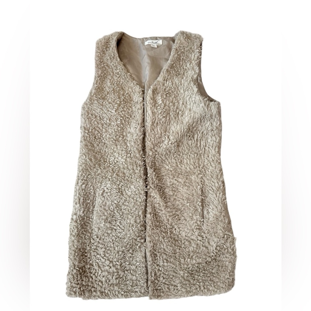 Simply Noelle Faux Fur Long Vest – Size XS excellent condition